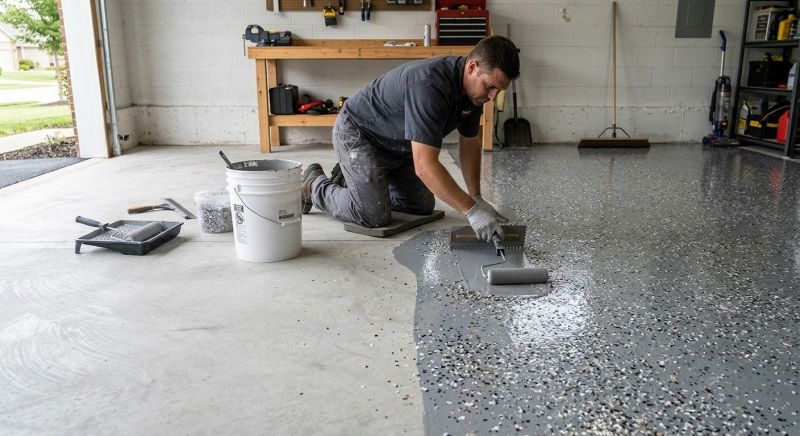 Garage Concrete Coating in Raleigh, NC