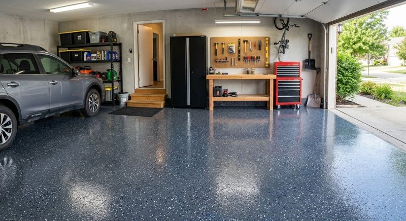 Garage Floor Staining in Raleigh, NC